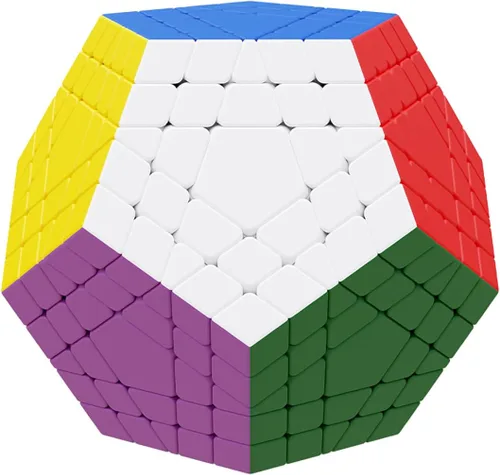 Vista 9 de Willking Qiyi Megaminx Cubo esculpido sin calcomanías 3x3 Pentagonal Dodecaedro Speed Cube Puzzle Toy (versión Qiheng S)