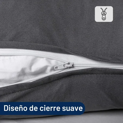 Vista 6 de SheRest Juego de 2 protectores de almohada ultra suaves impermeables tamaño Queen, fundas de almohada transpirables y silenciosas con cremallera