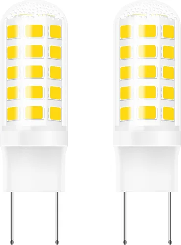 Vista 10 de Bombilla LED G8 de 3 W, WB25X10019 Bombilla halógena de 20 W de repuesto para luz de horno microondas GE, base bi-pin T4 JCD tipo G8, 120 voltios