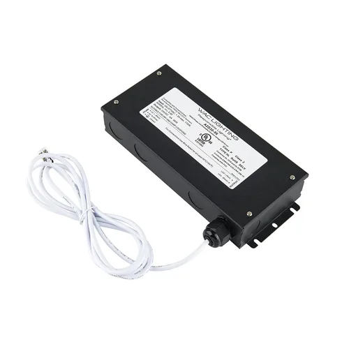 Vista 2 de WAC Lighting EN-BT60-24, Basics & Gemini 24VDC Fuente de alimentación remota 60W 120VCA Entrada con cable de plomo de 6 pies y Basics y conector