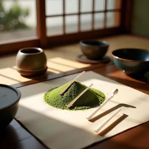 Vista 5 de 4 cucharadas de bambú de matcha, cuchara de bambú para matcha japonés, Chashaku, cuchara de té verde enganchada, utensilios de ceremonia de té