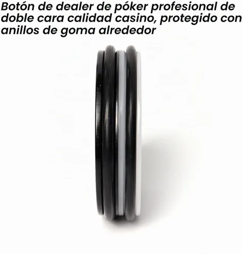 Vista 3 de GSE 3" Acrylic Poker Button, Double-Sided Casino Grade Dealer Puck Button