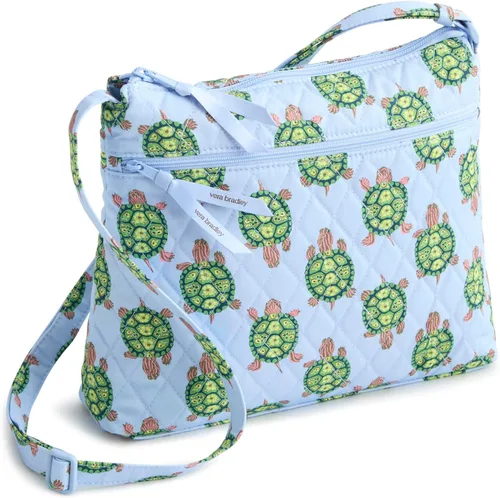 Vista 18 de Vera Bradley Bolso cruzado hipster de algodón de primera calidad con cremallera original para mujer Moonless Night