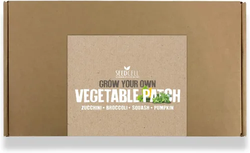 Vista 2 de Kit de vainas de semillas VegTrug - Parche de vegetales, semillas no transgénicas con vainas de semillas completamente biodegradables, contiene