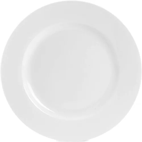Vista 2 de Everyday White Juego de 4 platos de ensalada con borde clásico, 8.25 pulgadas