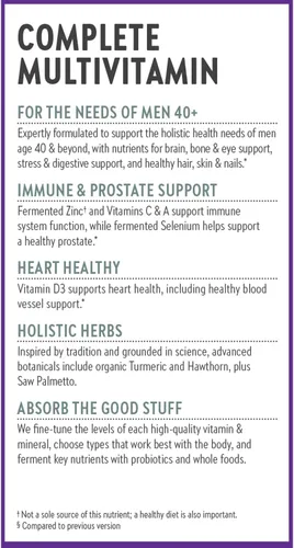 Vista 8 de Tabletas multivitamínicas para hombres de más de 40 años, uso diario, de New Chapter, 370, 1, 1
