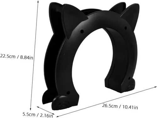 Vista 2 de No-Flap Interior Cat Door Pet Entrance for Doors with Easy Cleaning Safety Design Stylish Home Decor Accessory