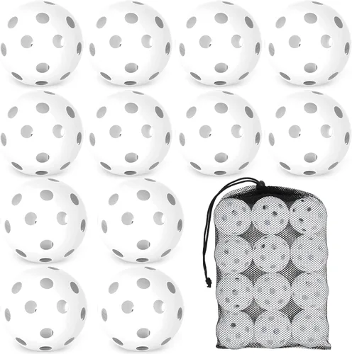 Vista 19 de Mototo 12/30/60 Pelotas de béisbol de práctica para golpear, pelotas de béisbol suaves de plástico de 2.8 pulgadas para práctica, pelota suave