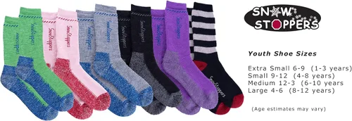 Vista 5 de SnowStoppers Calcetines de lana de alpaca prémium para niños