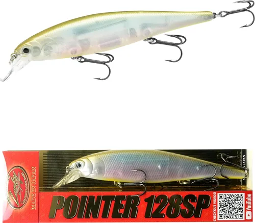 Vista 9 de LUCKY CRAFT Pointer 128SP, Señuelo de Pesca de Lubina de Lago de Agua Dulce, Jerkbait, Suspendido, Aparejos de Pesca, Accesorios de Pesca, Equipo