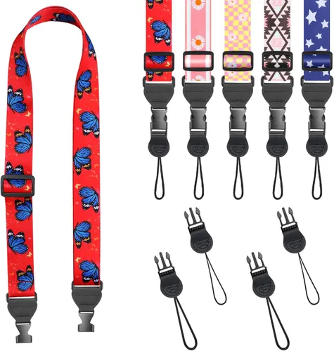 Vista 26 de FIEIL Correa de hombro ajustable, correa de nailon para cámara, cómoda correa para el cuello para iPad, tableta de teléfono celular, cámara, laptop