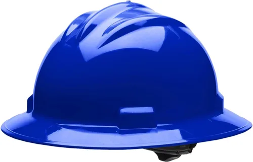 Vista 5 de Bullard Casco de seguridad de ala completa de 3 costillas con suspensión de trinquete de 4 puntos y almohadilla de algodón para cejas
