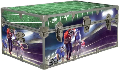 Vista 11 de C&N Footlockers Baúl de diseñador – Baúl de almacenamiento con temática deportiva – Disponible en 15 temas diferentes – 32 x 18 x 13.5 pulgadas