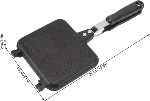 Vista 3 de Fdit Sandwichera caliente, sarga de cocina extraíble para evitar que se pegue doble cara, apto para suministros de cocina