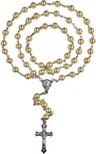 Vista 22 de First Communion Rosarys for Girls and Boys, RosaryBeads Catholic for Men, Women, Rosary Necklace as Gifts for Mother, Grandmother, Elders