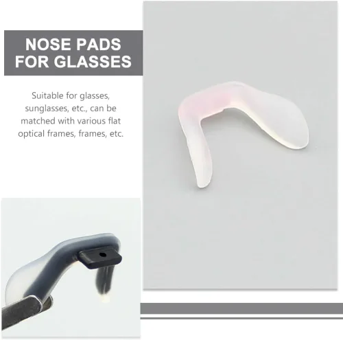 Vista 6 de Healifty Almohadillas de silicona para la nariz para gafas, cómodos cojines antideslizantes para la nariz, reemplazo flexible para niños y adultos