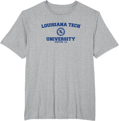 Vista 14 de Camiseta Louisiana Tech Bulldogs Circle Logo, Gris