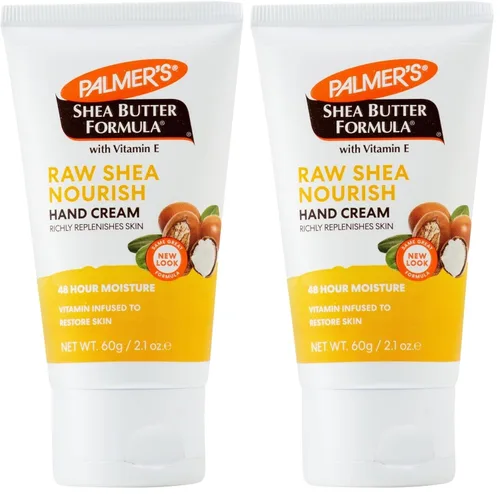 Vista 2 de Palmer's Crema de manos de karité cruda con fórmula de karité con vitamina E, 2.1 onzas