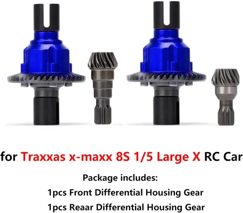Vista 2 de Parte de engranaje de carcasa diferencial delantera trasera de acero duro para Traxxas x-maxx 8S 1/5 Large X Modificación Engranaje de carcasa
