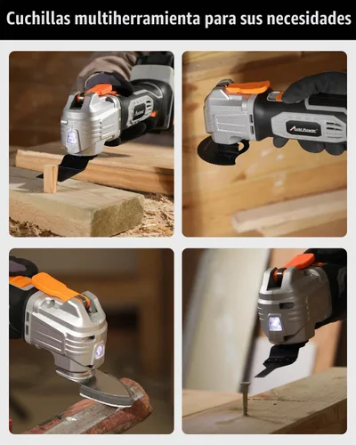 Vista 4 de AVID POWER 112 piezas Hojas de sierra oscilantes de liberación rápida Hojas multiherramienta oscilantes con lijas Accesorios universales