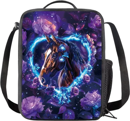 Vista 17 de INSTANTARTS Axolotl - Bolsa de almuerzo para niños, reutilizable, aislada, térmica, bolsa de almuerzo, bolsa de comida para niñas