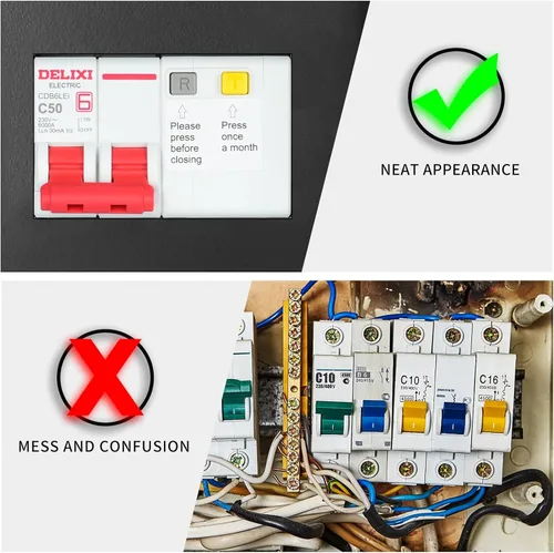 Vista 6 de Briidea Panel de spa de 50 amperios con disyuntor GFCI de 3 polos y 50 amperios, impermeable IP 65, ideal para spas, jacuzzis, piscinas, hogar