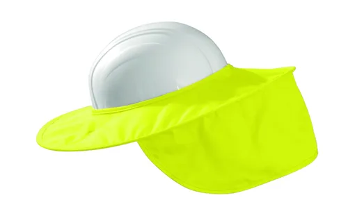 Vista 2 de OccuNomix 899-HVY sombrero duro Stow Away con sombra, capacidad, volumen, algodón, estándar, amarillo de alta visibilidad