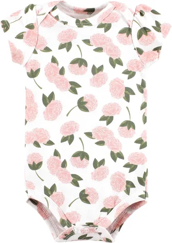 Vista 357 de Hudson Baby baby-girls Cotton Bodysuits 3-pack