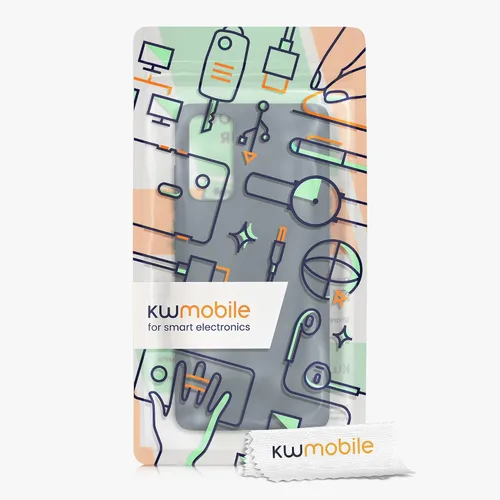 Vista 7 de kwmobile Funda compatible con Samsung Galaxy S20 FE - Funda protectora de silicona TPU suave y delgada - Pizarra oscura