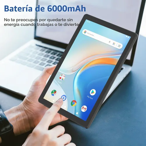 Vista 2 de Tableta Android 2 en 1 12 GB RAM+64 GB ROM Tablets 10 pulgadas Android 15 Tablet Set, tabletas con funda de teclado ratón Stylus, 10.1 IN HD