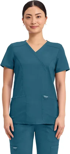 Vista 19 de Cherokee WW Revolution - Camisa de enfermería con 2 bolsillos para mujer ciel