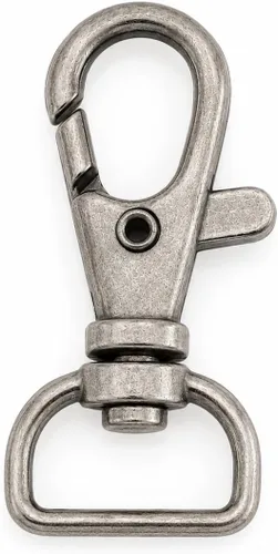 Vista 21 de CRAFTMEMORE Broches giratorios de langosta clásicos, ganchos a presión CS10 para monedero, clip de 5/8 pulgadas, 3/4 pulgadas, 1 pulgada, paquete