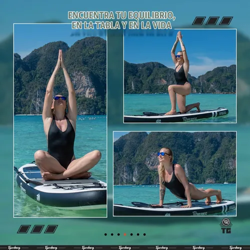 Vista 4 de Inflatable Paddle Board with Premium SUP Board Accessories, Allround Paddle Boards for Adults/Youth,Stand Up Paddle Board Defender Collection