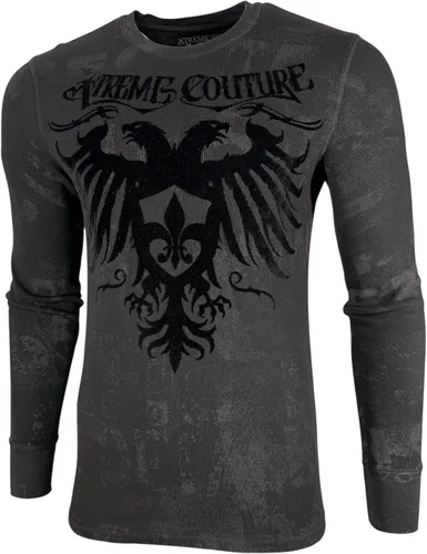 Vista 6 de Xtreme Couture by Affliction - Camisa térmica de manga larga para hombre Negro (Lluvia)