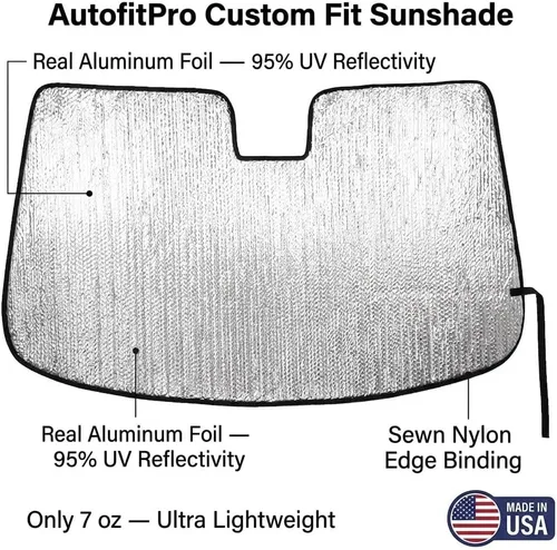 Vista 6 de Parasol reflectante automotriz de ajuste personalizado para Audi Q7 SUV 2017 2018 2019