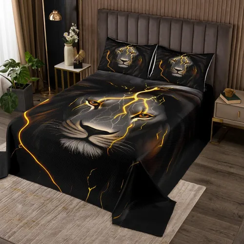 Vista 25 de Juego de ropa de cama de videojuegos con auriculares negros y grises con diseño de notas musicales con control de videojuegos para niños y niños