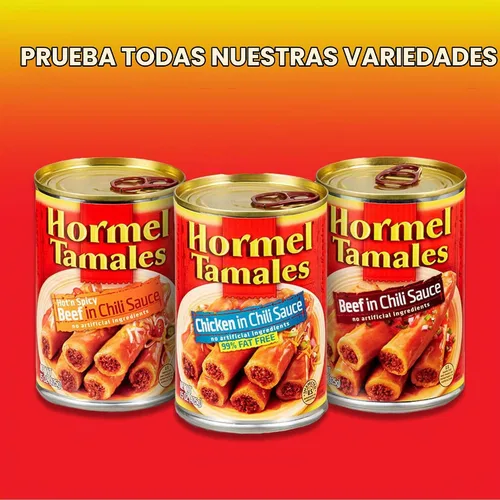 Vista 5 de HORMEL Tamales de pollo, tamales enlatados, 15 onzas (paquete de 12)