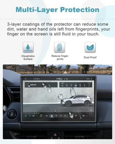 Vista 5 de CDEFG 2 protectores de pantalla para Mazda CX-5 CX5 2026 con pantalla táctil de 12.9 pulgadas