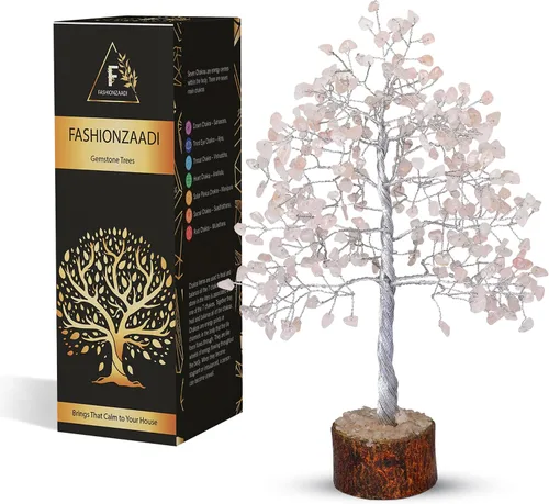 Vista 20 de FASHIONZAADI Árbol de Gemas de Turmalina Negra - Árbol Bonsái de Dinero Feng Shui para Decoración del Hogar - Regalo Espiritual de Cristal