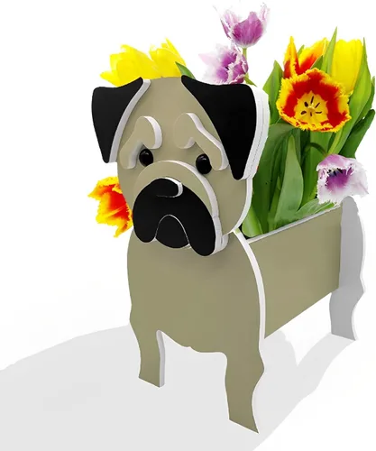 Vista 53 de Macetero de flores para perros, regalos para mujeres, bonitas macetas de PVC para perros, macetas para interiores y exteriores, maceta de jardín