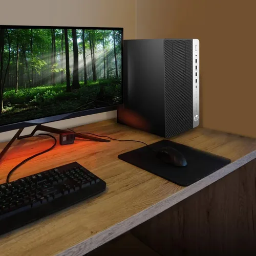Vista 6 de HP ProDesk 600G4 Tower Desktop Computer Intel i7-8700 (3.4) 8 GB DDR4 RAM 250 GB SSD estado sólido Wi-Fi 5G + Bluetooth Windows 11