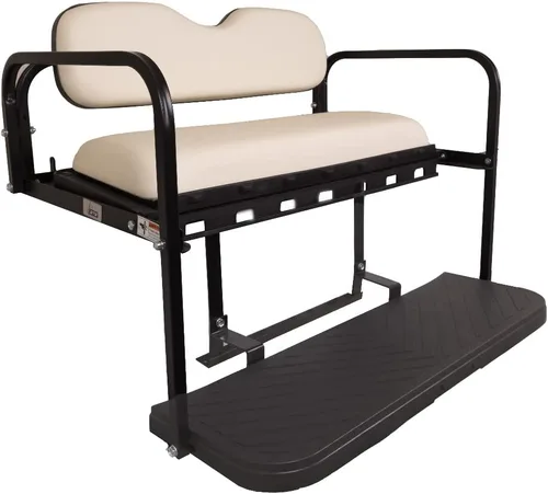 Vista 9 de GTW MACH3 Club Car DS Kit de asiento trasero para carrito de golf con marco de acero Compatible con modelos 1982-2000 (negro)