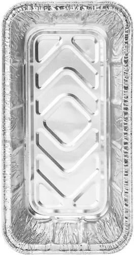 Vista 13 de Restaurantware Pastry Tek - Paneras de 8.5 x 4.3 pulgadas, 25 sartenes de aluminio listas para horno, 2 libras, congelables, de aluminio plateado