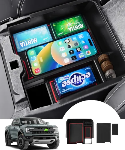 Vista 10 de Autorder Organizador de almacenamiento para debajo del asiento F150 para Ford F150 2015-2025 2026 y Ford F250 F350 F450 2017-2026 Accesorios