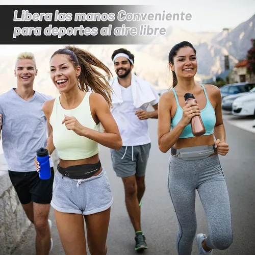 Vista 7 de Cangurera delgada para correr, 2 unidades, bolsa para correr