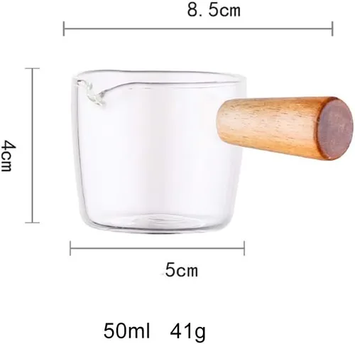 Vista 2 de Forart - Cacerola pequeña para salsa pequeña, olla para leche, calentador de mantequilla, olla antiquemaduras con mango de madera