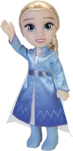 Vista 2 de Disney Frozen 2 Muñeca de viaje de Elsa, 14 pulgadas de alto