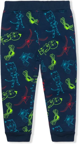 Vista 4 de PJ Masks Catboy Gekko and Owlette Boys Long Sleeve Shirt and Jogger Pants Set for Toddler and Little Kids NavyGrey