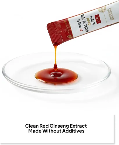 Vista 4 de Korean Food - Bebida en barra de ginseng rojo fermentada, 30 unidades (0.35 onzas / 0.35 oz cada una) – Extracto de ginseng diario envuelto
