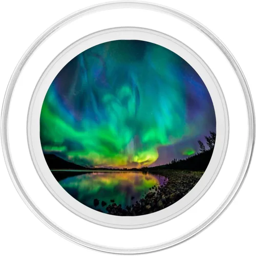 Vista 2 de Northern Lights Aurora Borealis PopSockets PopGrip: agarre intercambiable para teléfonos y tabletas PopSockets MagSafe PopGrip para iPhone